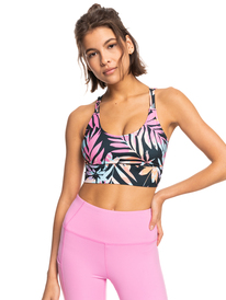 8 Heart Into It Elongated PT - Sujetador Deportivo para Mujer Negro ERJKT04011 Roxy