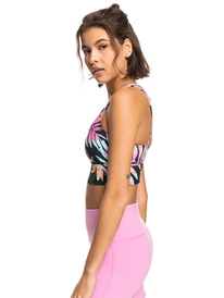 9 Heart Into It Elongated PT - Sujetador Deportivo para Mujer Negro ERJKT04011 Roxy
