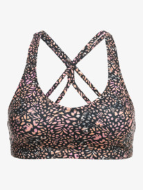 13 Womens Heart Into It PT Sports Bra Black ERJKT04012 Roxy