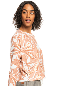 2 Current Mood - Haut en tricot côtelé à manches longues pour Femme Marron ERJKT04013 Roxy