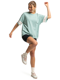 3 Womens Essential Energy Oversized Sports T-Shirt Blue ERJKT04045 Roxy