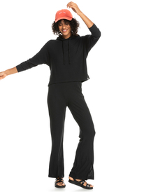 3 Womens Hang Five Hoodie Black ERJKT04047 Roxy