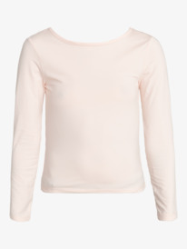 12 Naturally Active Low Cut Back - Long Sleeve Training Top for Women Orange ERJKT04071 Roxy
