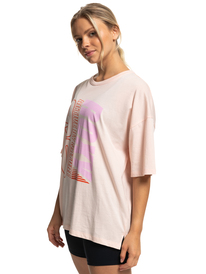 10 Womens Essential Energy Oversized Sports T-Shirt Orange ERJKT04077 Roxy