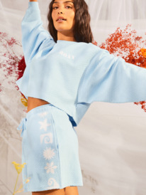 8 Womens Part Of The Oversized Lounge Top Blue ERJKT04078 Roxy
