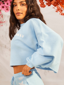 4 Womens Part Of The Oversized Lounge Top Blue ERJKT04078 Roxy