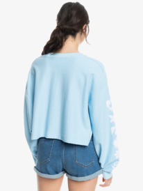 13 Womens Part Of The Oversized Lounge Top Blue ERJKT04078 Roxy