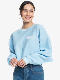 9 Womens Part Of The Oversized Lounge Top Blue ERJKT04078 Roxy