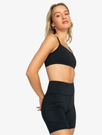 4 Kelia 7 Sports Bra Black ERJKT04088 Roxy