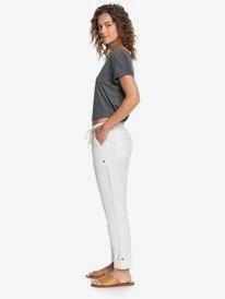 5 On The Seashore - Cargo Hose aus Leinen für Frauen Weiss ERJNP03294 Roxy