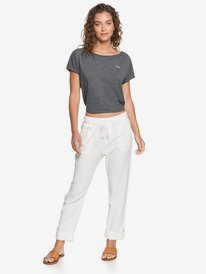 8 On The Seashore - Cargo Hose aus Leinen für Frauen Weiss ERJNP03294 Roxy