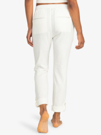 11 On The Seashore - Cargo Hose aus Leinen für Frauen Weiss ERJNP03294 Roxy