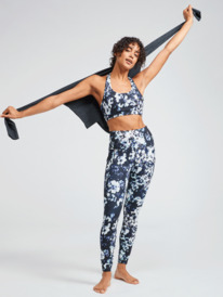 6 Womens Sublime Sunshine Workout Leggings Black ERJNP03453 Roxy