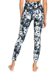 11 Womens Sublime Sunshine Workout Leggings Black ERJNP03453 Roxy