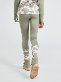 roxy, Big Gel 2022 - Leggings de treino para Mulher, DEEP LICHEN GREEN NIMAL (tpc6) Big Gel 2022 - Workout Leggings for Women ERJNP03458