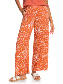 0 Midnight Avenue Wide-Leg Pants Brown ERJNP03461 Roxy