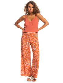 3 Midnight Avenue Wide-Leg Pants Brown ERJNP03461 Roxy