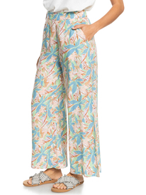 1 Midnight Avenue Wide-Leg Pants Green ERJNP03461 Roxy