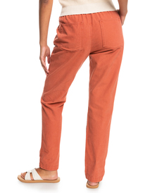 5 Slow Swell Canvas 2022 - Pantalon en toile Relaxed pour Femme Marron ERJNP03467 Roxy