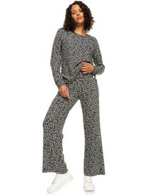 2 Endless Daze High-Waisted Pull-On Pants Beige ERJNP03475 Roxy