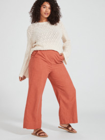 1 Womens New Chance Ankle Length Trousers Pink ERJNP03477 Roxy