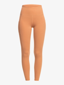 12 Heart Into It - Technical Leggings for Women Brown ERJNP03487 Roxy