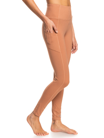 8 Heart Into It - Technical Leggings for Women Brown ERJNP03487 Roxy