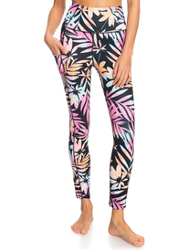 8 Womens Heart Into It Technical Leggings Black ERJNP03492 Roxy