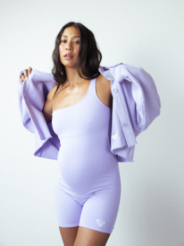 3 Kelia - Tuta asimmetrica da allenamento da Donna Purple ERJNP03502 Roxy