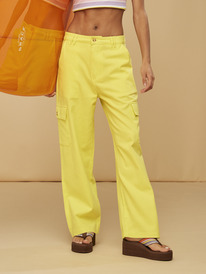 1 Womens Surf.Kind.Kate. Cargo Trousers Yellow ERJNP03505 Roxy