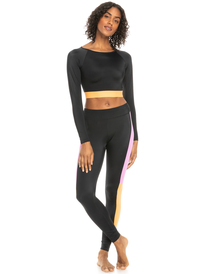 2 Another Clock - Legging technique pour Femme Noir ERJNP03507 Roxy