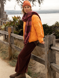 1 Surf On Cloud - Corduroy Wide Leg Trousers for Women Red ERJNP03523 Roxy