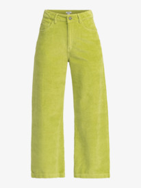 16 Surf On Cloud - Pantaloni di velluto con gamba ampia da Donna Green ERJNP03523 Roxy
