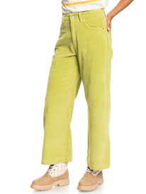 11 Surf On Cloud - Pantaloni di velluto con gamba ampia da Donna Green ERJNP03523 Roxy