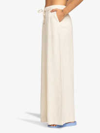 1 Womens Lekeitio Break Elasticated Waist Trousers Beige ERJNP03545 Roxy