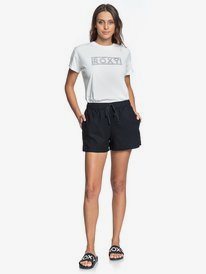 2 Love Square - Leinen-Beachshorts für Frauen  ERJNS03249 Roxy