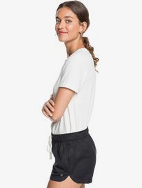 2 New Impossible Love Elastic Waist Shorts Black ERJNS03266 Roxy