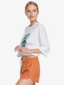 4 New Impossible Love Elasticized Shorts Brown ERJNS03266 Roxy