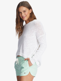 3 New Impossible Love Elasticized Shorts Green ERJNS03266 Roxy