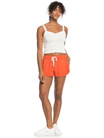 3 New Impossible Love Elasticized Shorts Orange ERJNS03266 Roxy