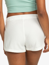 roxy, New Impossible Love Elastic Waist Shorts, SNOW WHITE (wbk0) New Impossible Love - Viscose Shorts for Women ERJNS03266