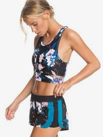 1 Hard Day Night UPF 50 Workout Shorts Black ERJNS03278 Roxy