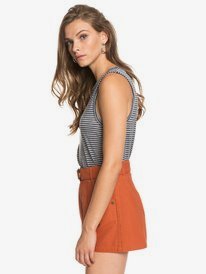 1 Trust And Smile High Waist Shorts Orange ERJNS03291 Roxy