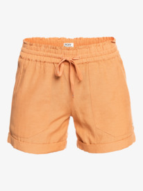 5 Another Kiss - Short de lino para Mujer Marron ERJNS03310 Roxy
