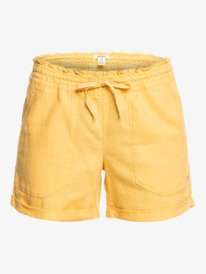 6 Another Kiss - Short de lino para Mujer Naranja ERJNS03310 Roxy
