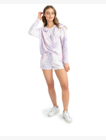 2 Womens Magic Hour Tie Dye Shorts Purple ERJNS03319 Roxy