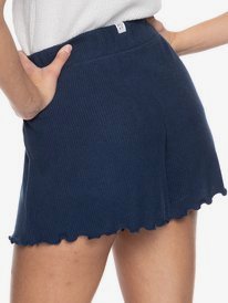 5 Cozy Day Rib Knit Lounge Shorts Blue ERJNS03342 Roxy