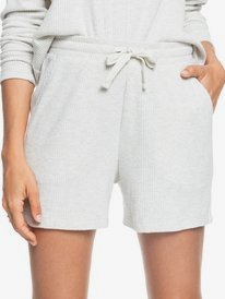 roxy, Sunday Morning Rib Shorts, METRO HEATHER (tenh) Sunday Morning 2022 - Rib Shorts for Women ERJNS03363