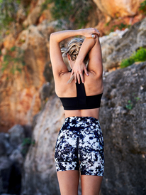 1 Sublime Sunshine - Workout Shorts for Women Black ERJNS03412 Roxy