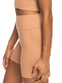 9 Womens Chill Out Seamless Sports Shorts Brown ERJNS03441 Roxy